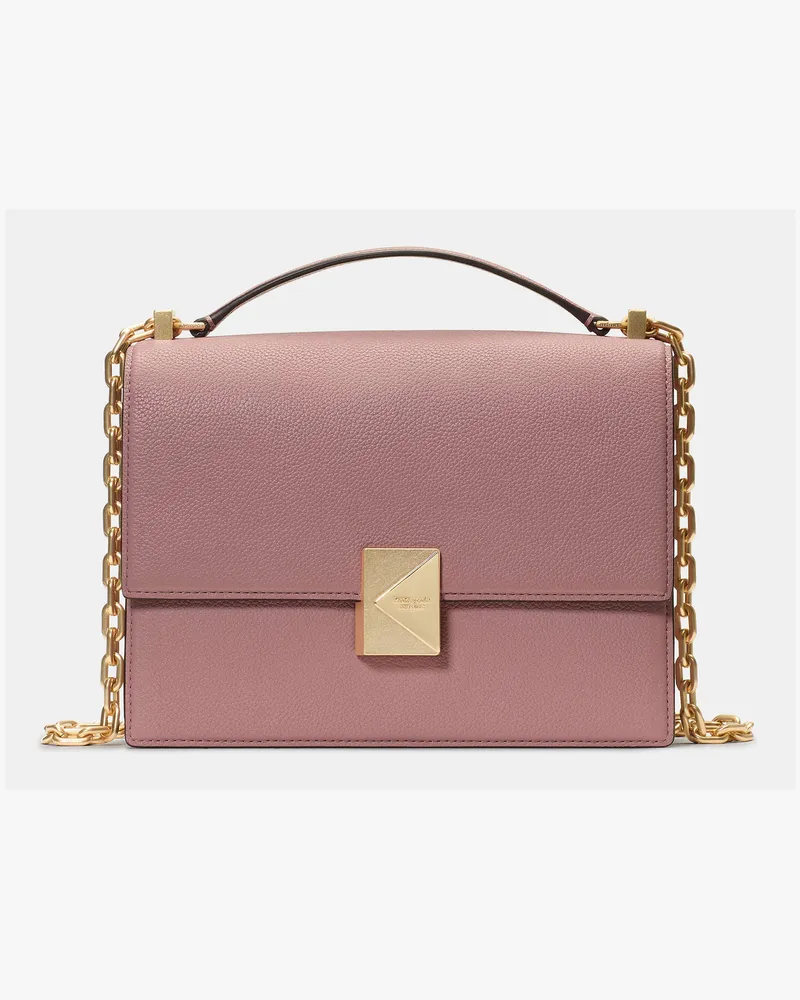 Kate Spade Kate Spade Deco Schultertasche Mit Kette für Frauen in Rosa Dämmerung | LEDER Rosa