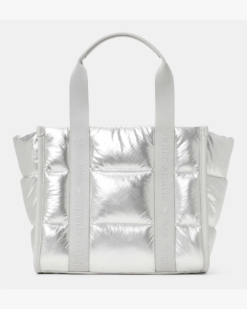 Kate Spade Kip Puffy Tote Bag, Klein Silver