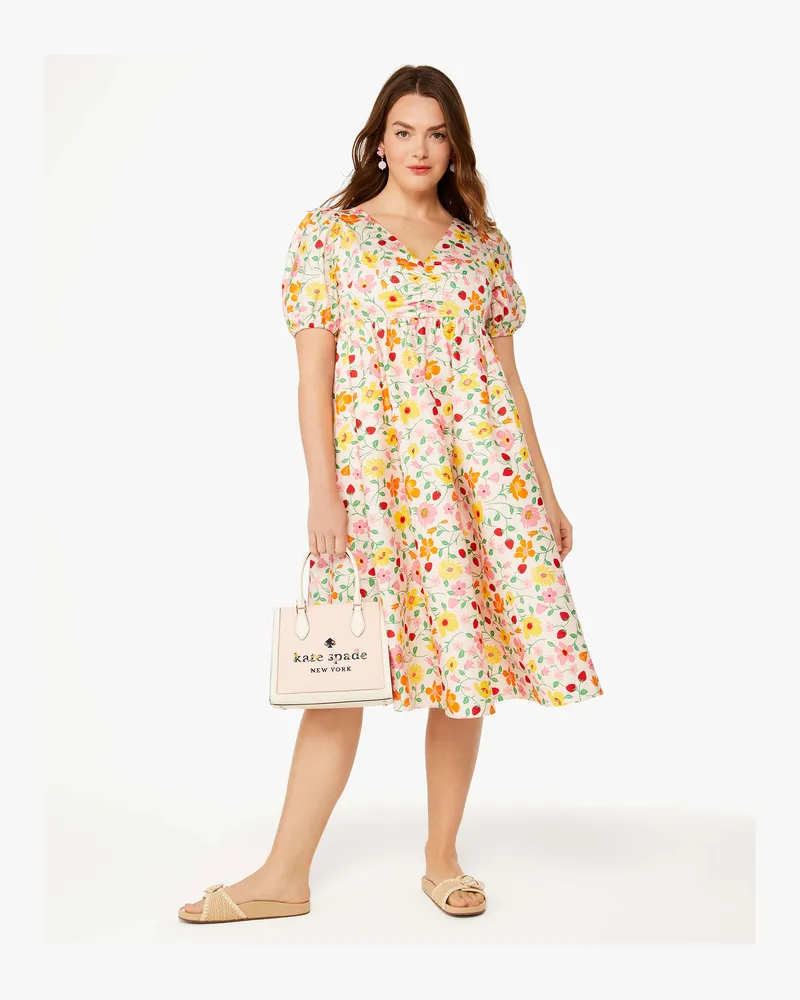 Kate Spade Strawberry Garden Midikleid Strawberry