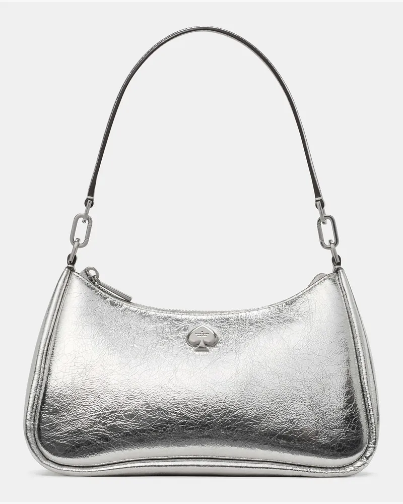 Kate Spade Kayla Schultertasche, Wandelbar, Klein Silver