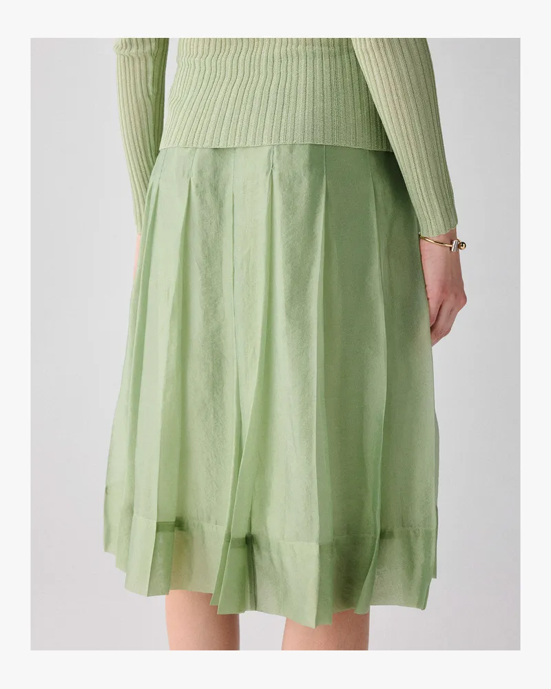 Kate Spade Kate Spade Faltenrock Aus Knitterorganza für Frauen in Venusgrün, Größe Organza Venusgrün