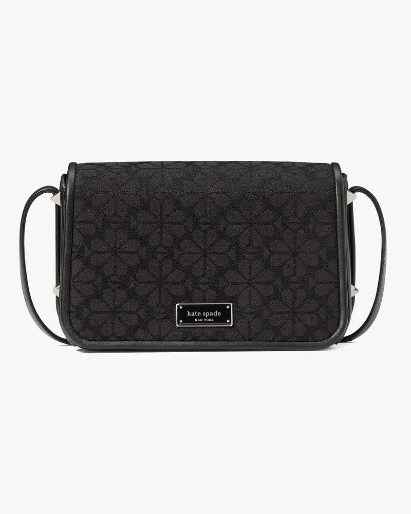 Kate Spade Umhängetasche Mit Umschlag, Aus Jacquard Mit Pikblumenmuster, Klein Black