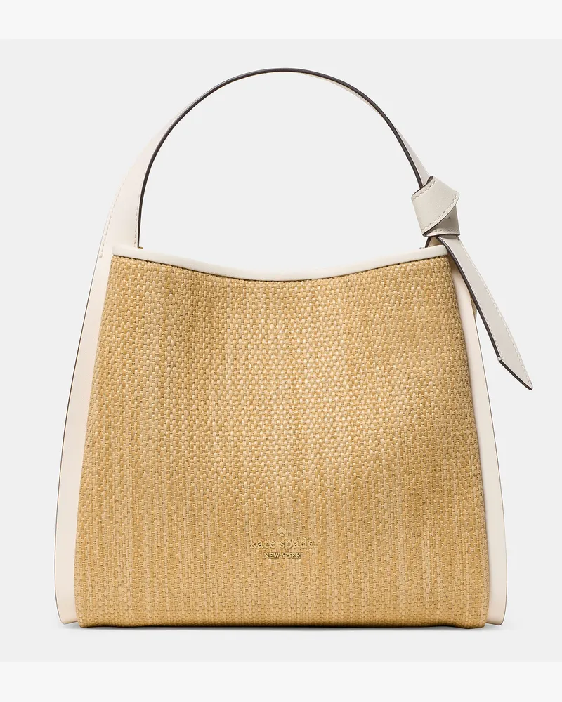 Kate Spade Knott Carryall Tasche Aus Stroh Natural