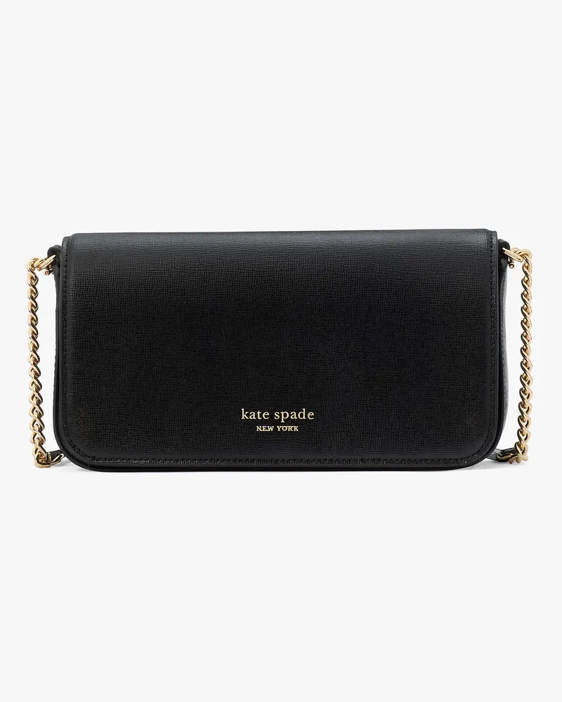 Kate Spade Kate Spade Devin Portemonnaie Mit Umschlag Und Kette für Frauen in Schwarz | Leder Schwarz