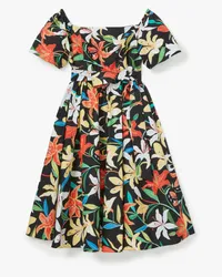 Kate Spade Summer Lilies Kleid, schulterfrei Multicolor