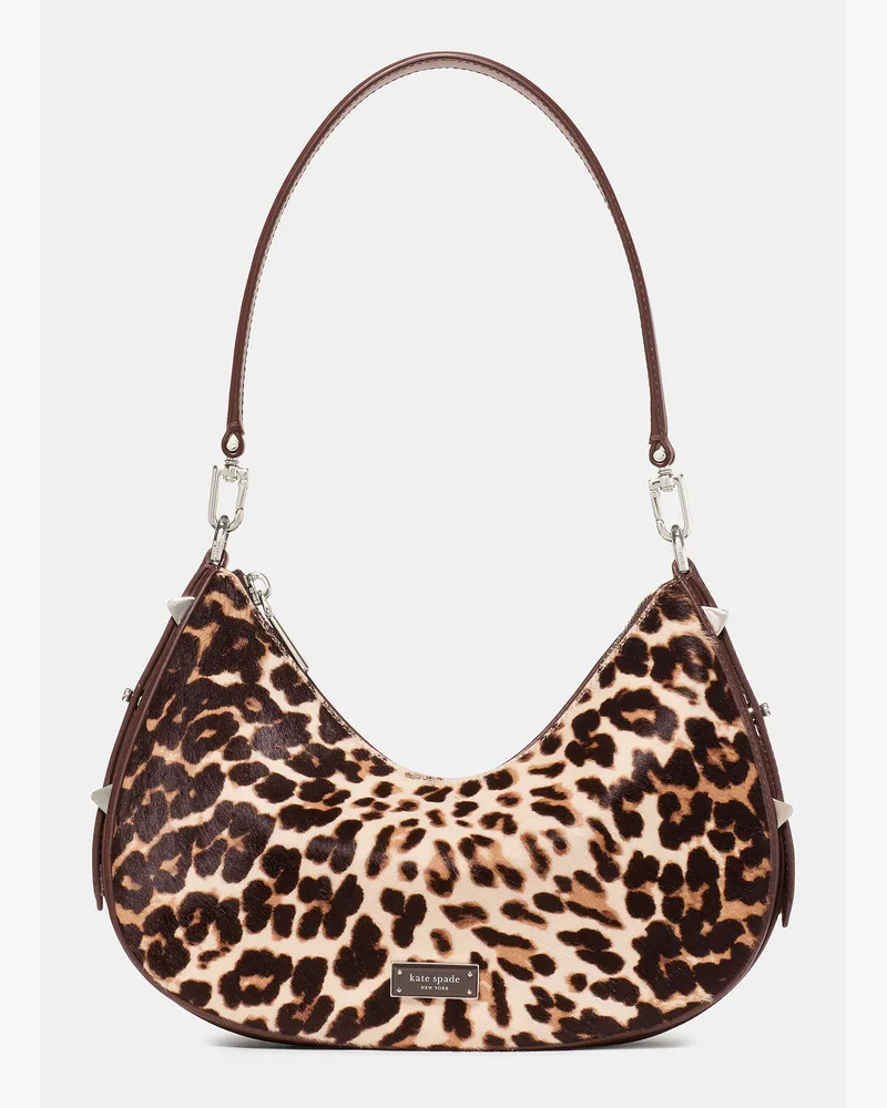Kate Spade Kate Spade Liv Downtown Schultertasche In Ponyfelloptik für Frauen in Leopardenmuster Mehrfarbig | KUNSTFELL Leopardenmuster