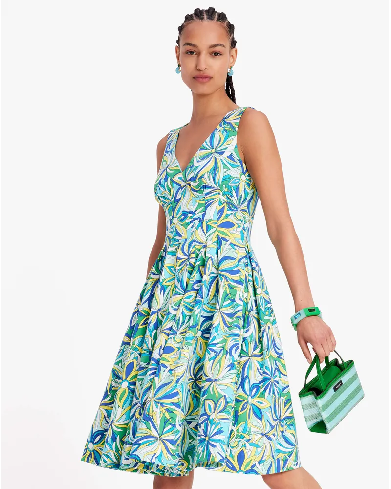 Kate Spade Anemone Floral Amelia Kleid Glacier