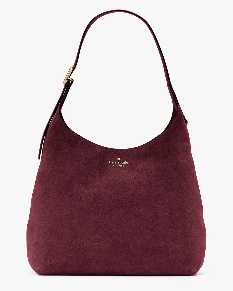 Kate Spade 454 Schultertasche Aus Wildleder, Groß Dark