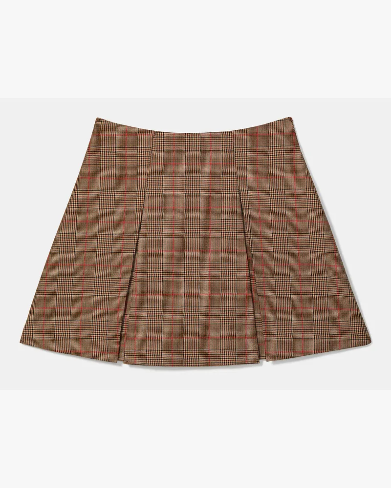 Kate Spade Minirock Mit Kellerfalten, Kariert Burnt
