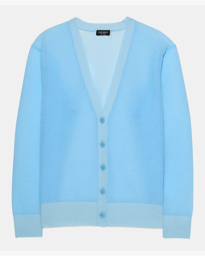 Kate Spade Kate Spade Feinstrick-Cardigan für Frauen in Reines Poolblau, Größe Mesh Reines