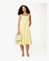 Kate Spade Basket Kleid, gestreift, ausgestellt Dandelion