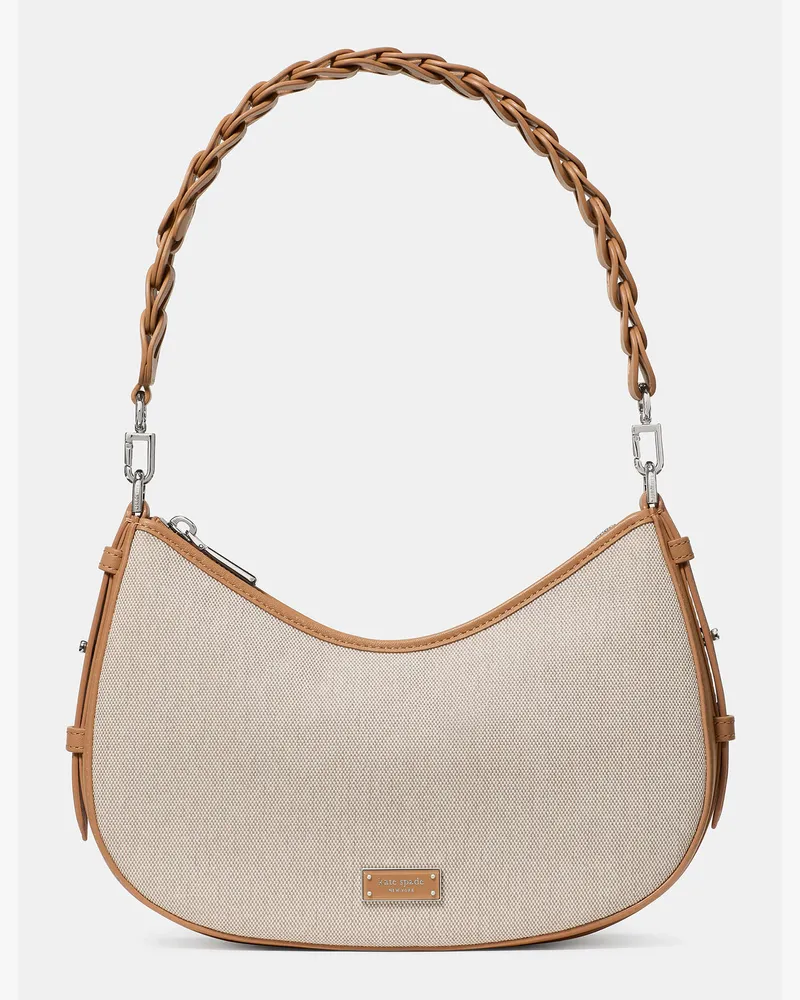 Kate Spade Kate Spade Liv Canvas Convertible Schultertasche für Frauen in Naturfarben Mehrfarbig | Leinwand Naturfarben