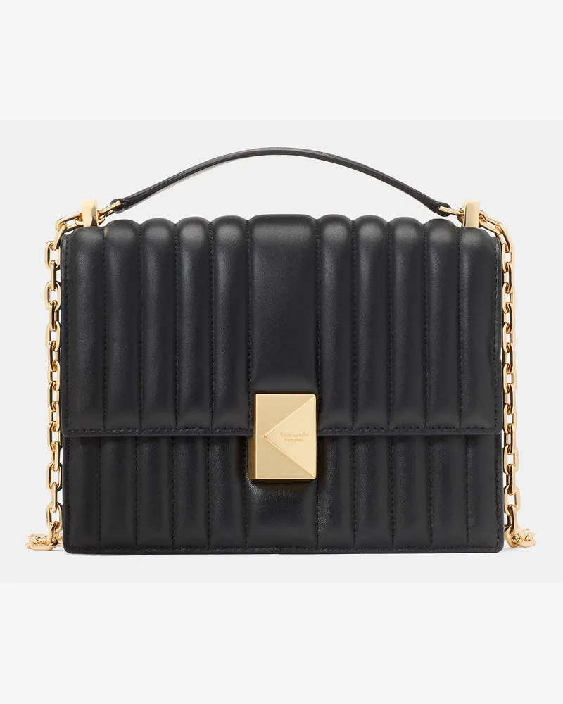 Kate Spade Kate Spade Deco Schultertasche Mit Steppmuster Und Kette für Frauen in Schwarz | LEDER Schwarz