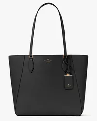 Kate Spade Poppy Tote-bag aus Edlem, Genarbten Leder, Offen Black