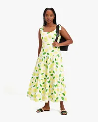 Kate Spade Lemon Toss Maxikleid, Gestuft Cream