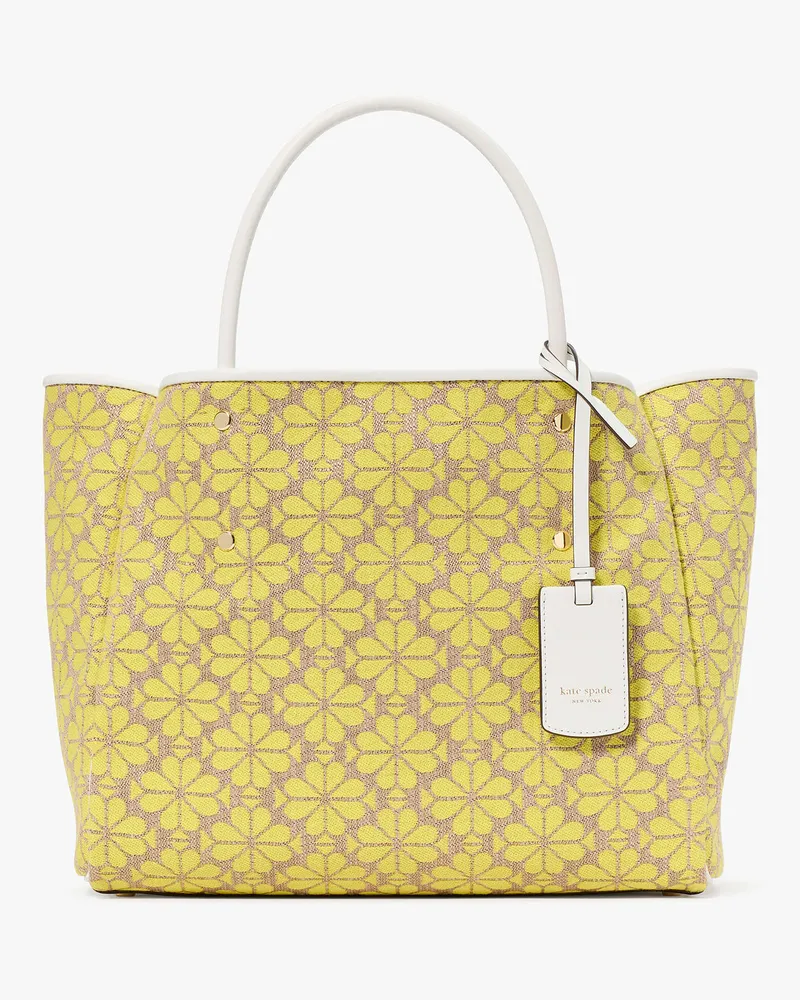 Kate Spade Spade Flower Everything Tote Bag Aus Jacquard, Mittelgroß Yellow