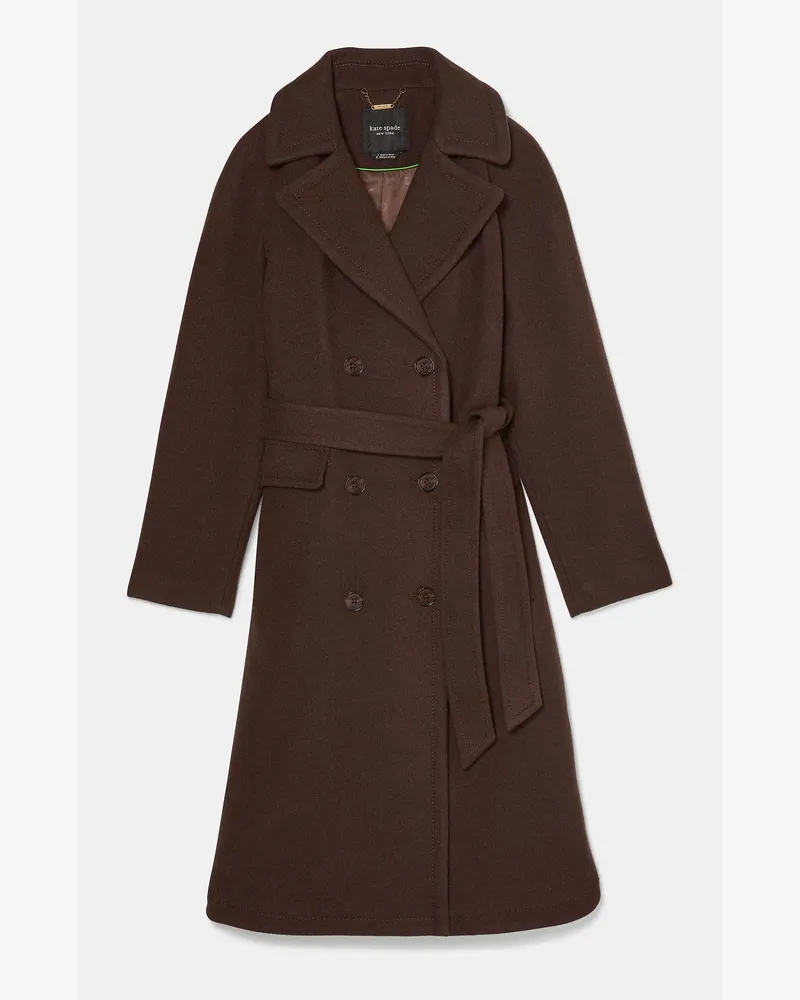 Kate Spade Trenchcoat Aus Wolle Mit Gürtel Multicolor