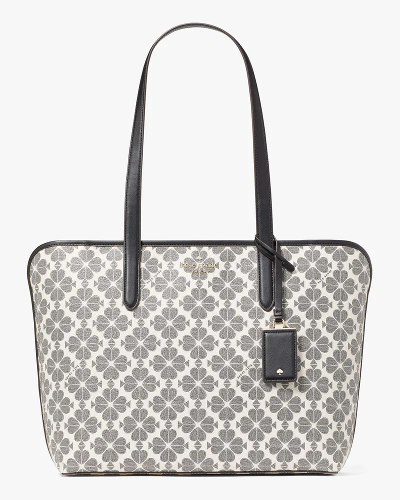 Kate Spade Kate Spade Signature Spade Flower Große Tote Bag für Frauen in Schwarz Mehrfarbig | PVC Schwarz