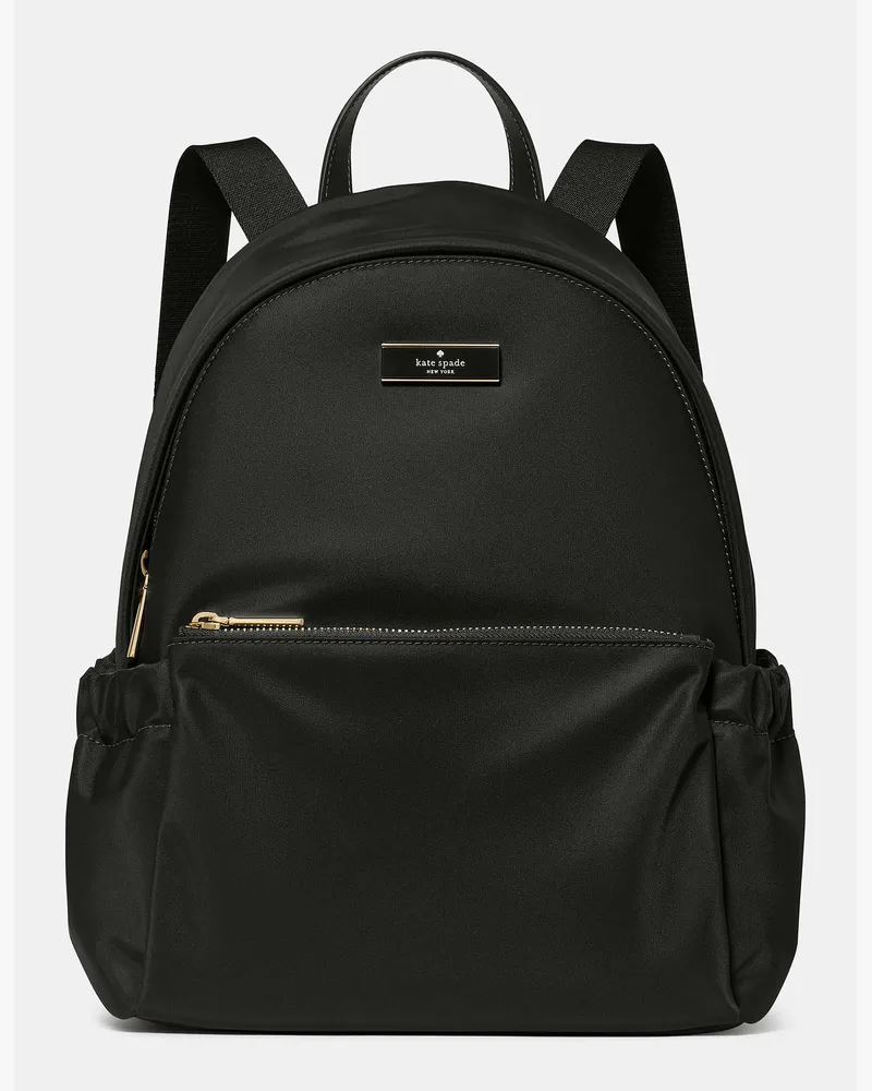 Kate Spade Carter Rucksack Aus Nylon, Gewölbt Black