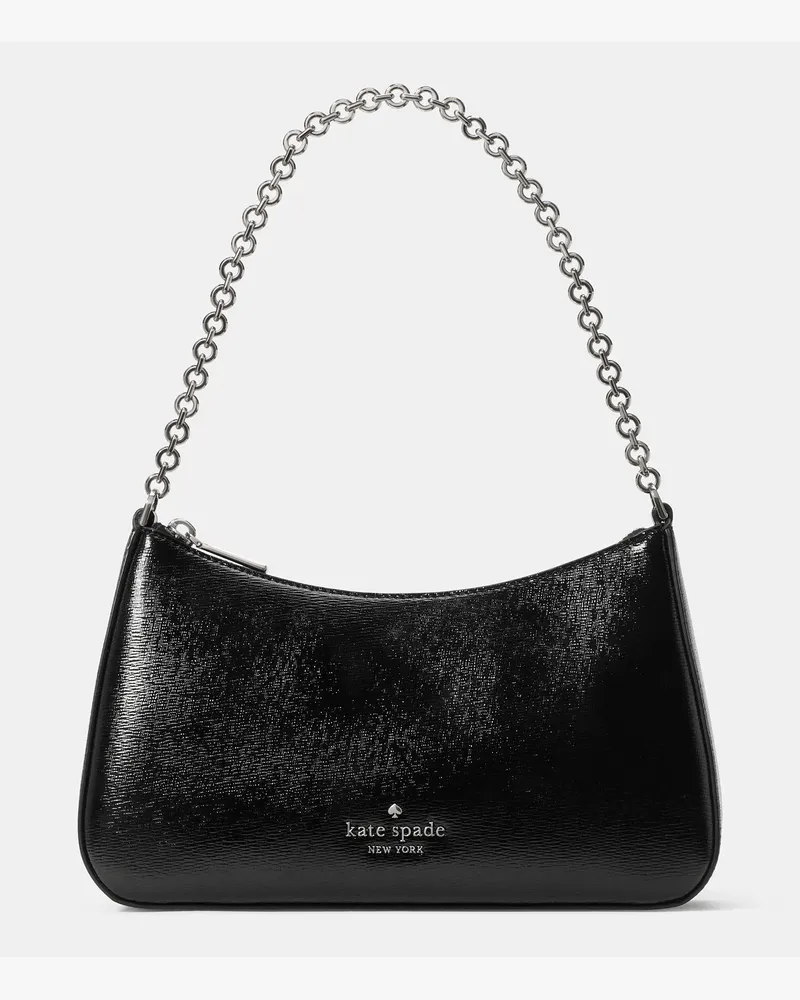 Kate Spade Kate Spade Margot Umhängetasche Aus Strukturiertem Lackleder, Wandelbar für Frauen in Schwarz | Leder Schwarz