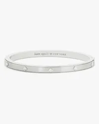 Kate Spade Spot The Spade Metall-armreif mit Scharnierverschluss, 5 mm Silver