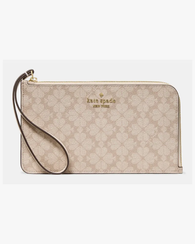 Kate Spade Lucy Spade Flower Handgelenktasche Mit L-Reißverschluss, Mittelgroß Dark