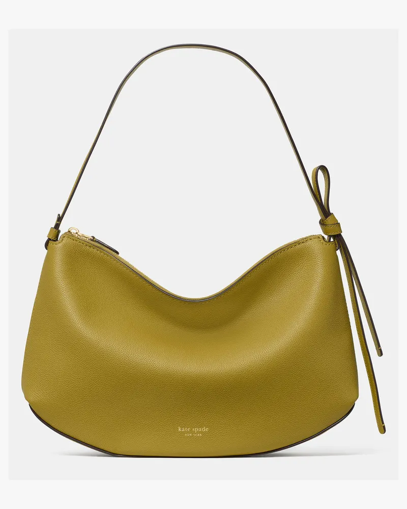 Kate Spade Kate Spade Loop Schultertasche, Groß für Frauen in Lorbeergrün | Strukturiertes Leder Lorbeergrün