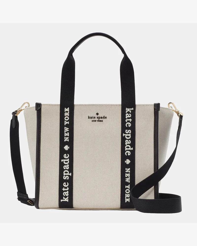 Kate Spade Kate Spade Kip Tote Bag Aus Canvas, Klein für Frauen in Naturfarben Mehrfarbig | Leinwand Naturfarben
