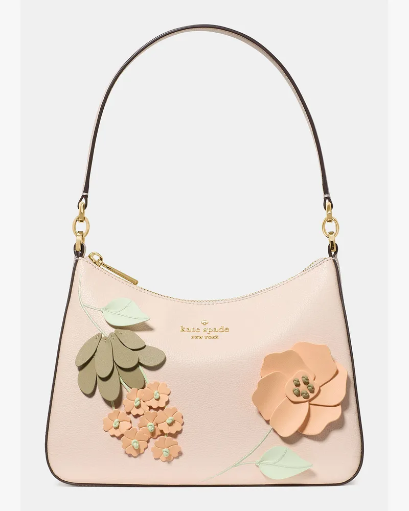 Kate Spade Kate Spade Margot Schultertasche Mit Blumenmuster für Frauen in Frisches Pfirsich Mehrfarbig | Leder Frisches