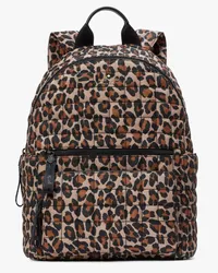 Kate Spade Camden Gesteppter Rucksack mit Leopardenmuster Brown