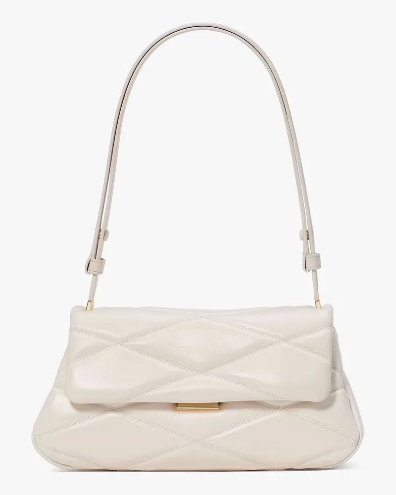 Kate Spade Kate Spade Grace Schultertasche Mit Steppmuster, Wandelbar für Frauen in Creme | LEDER Creme