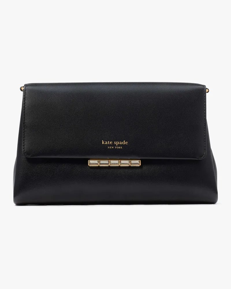 Kate Spade Grace Clutch Mit Verzierung Und Schloss Black