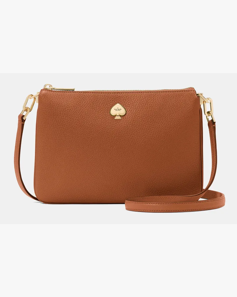 Kate Spade Kate Spade Kayla Dreifach-Umhängetasche für Frauen in Warmes Lebkuchenbraun | Leder Warmes