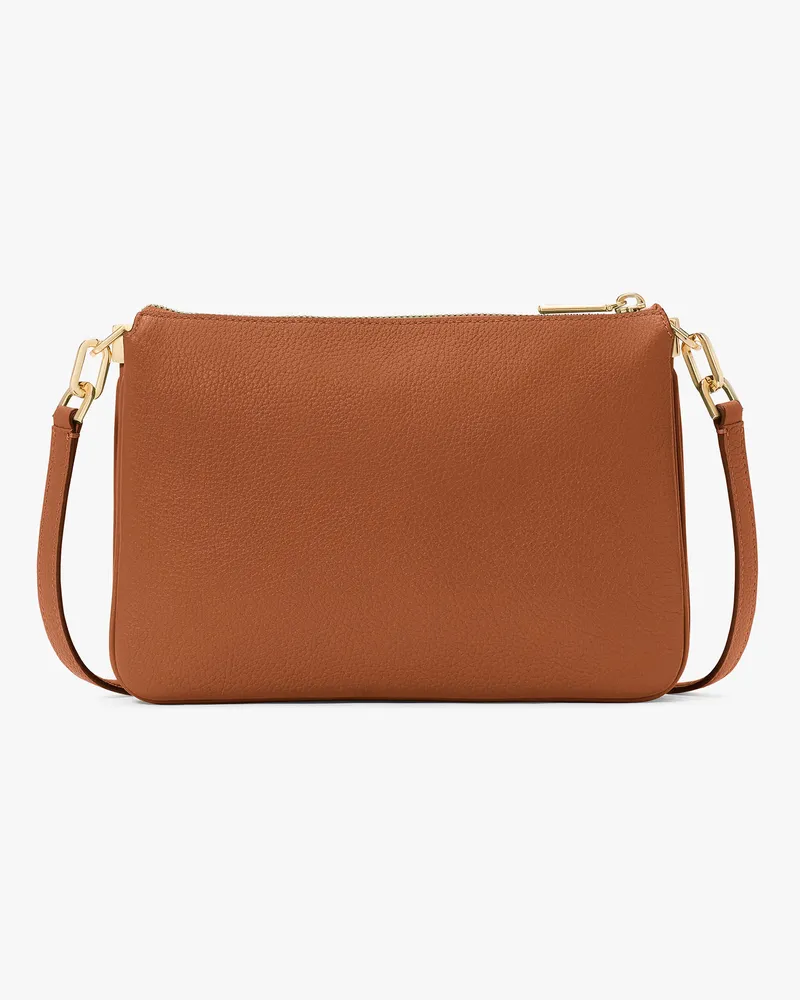 Kate Spade Kate Spade Kayla Kleine Umhängetasche Mit Dreiteiligem Fach für Frauen in Warmes Lebkuchenbraun | Leder Warmes