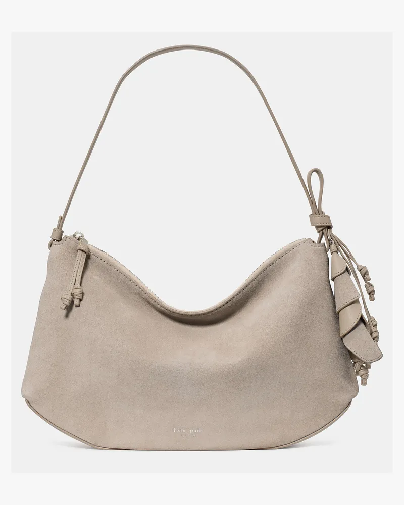 Kate Spade Kate Spade Loop Große Schultertasche Aus Wildleder für Frauen in Milchglas | Leder Milchglas