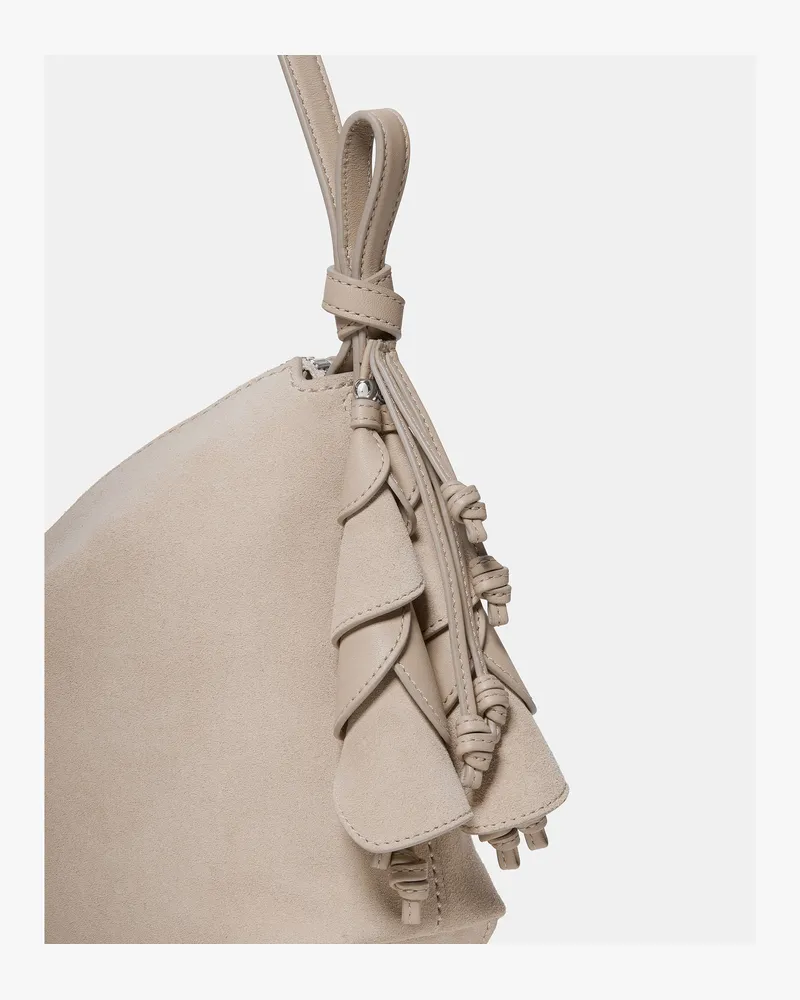 Kate Spade Kate Spade Loop Große Schultertasche Aus Wildleder für Frauen in Milchglas | Leder Milchglas
