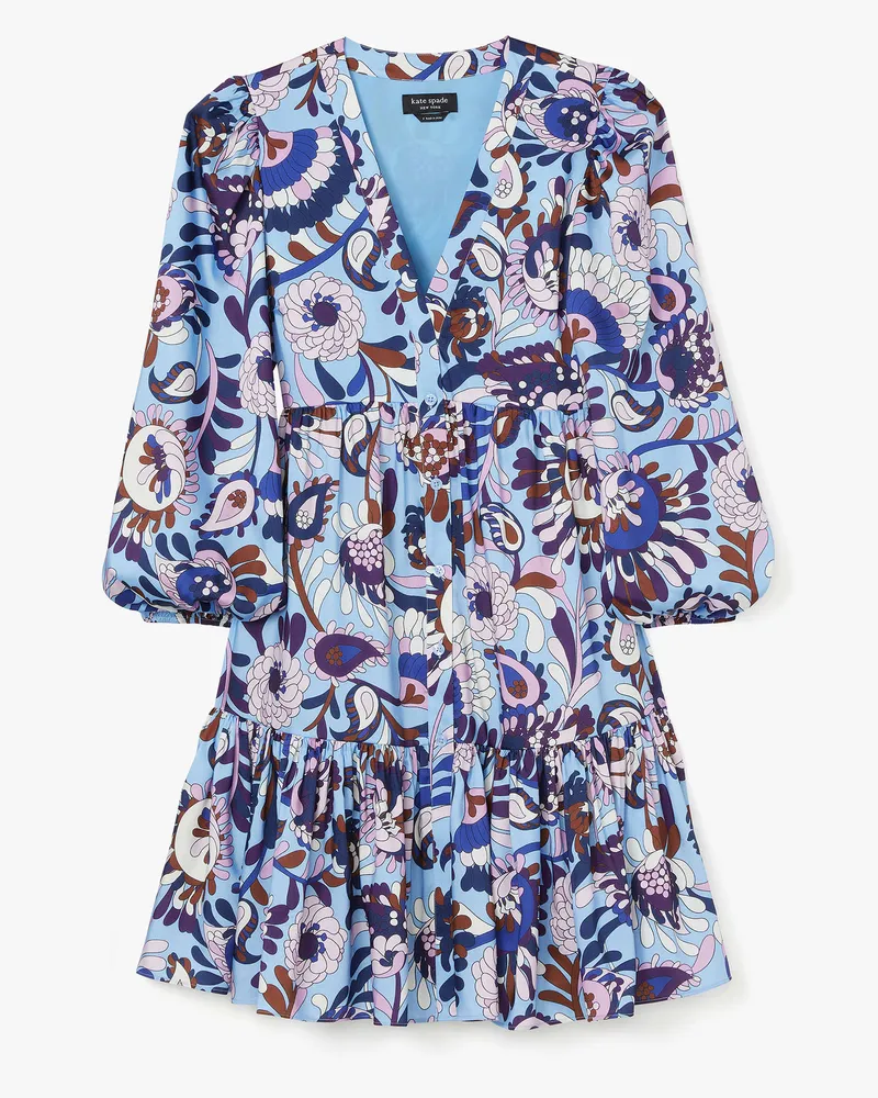 Kate Spade Autumn Paisley Twillkleid Astral