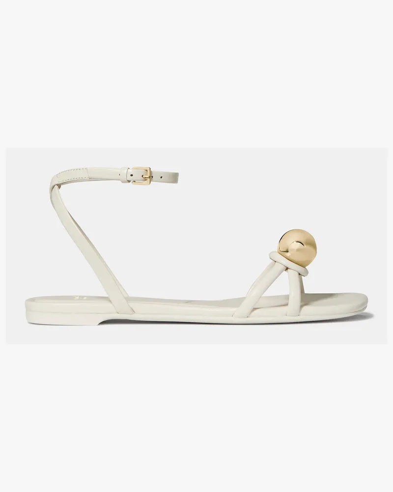 Kate Spade Kate Spade Harmony Flache Sandale Aus Glattem Leder für Frauen in Creme, Größe Leder Creme