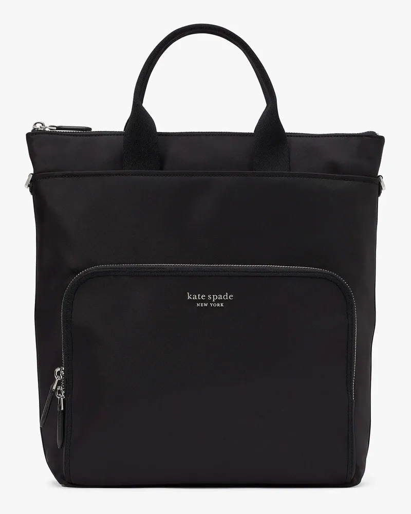 Kate Spade The Original Bag Ksnyl Rucksack Aus Nylon, Wandelbar Black