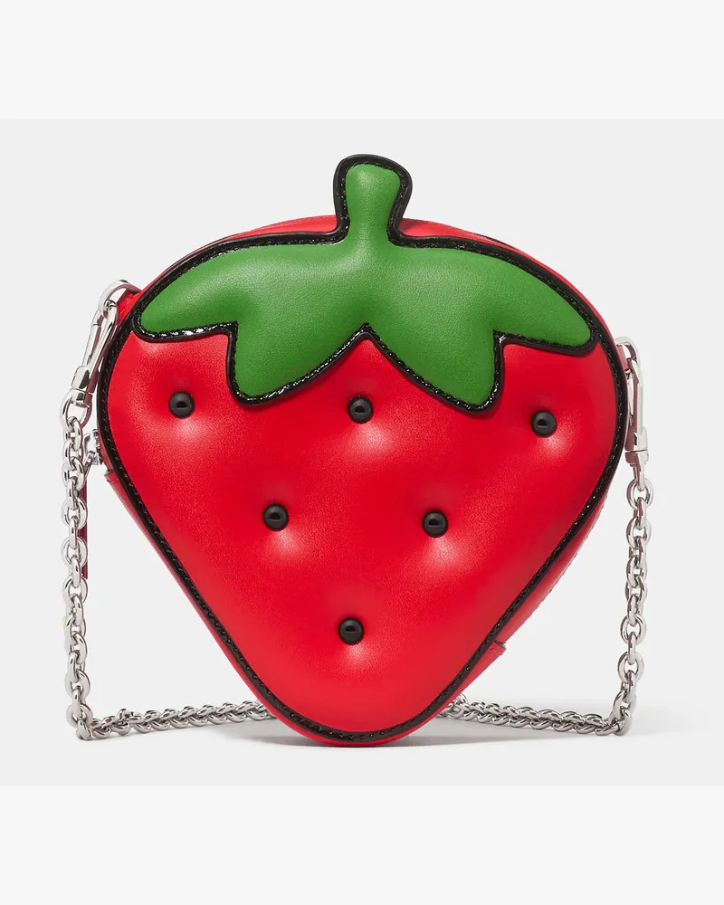 Kate Spade Kate Spade Hello Kitty And Friends X Kate Spade 3D-Erdbeere Umhängetasche, Extraklein für Frauen in Mehrfarbig | Leder Mehrfarbig
