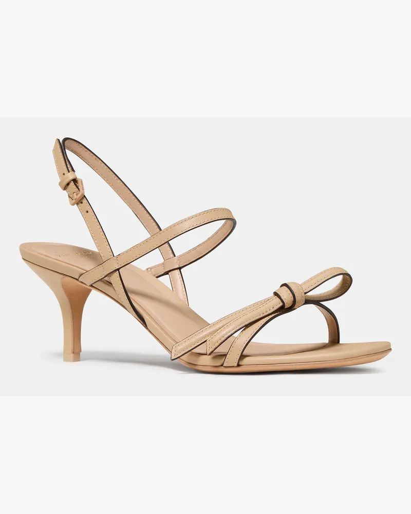 Kate Spade Kate Spade Loop Kitten-Heel-Sandalen für Frauen in Strandsand, Größe Milano Calf Strandsand