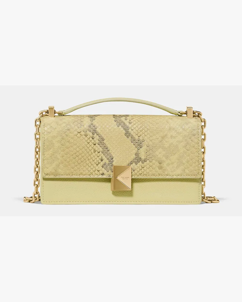 Kate Spade Deco Snake Prägung Mini Crossbody Bag Pale