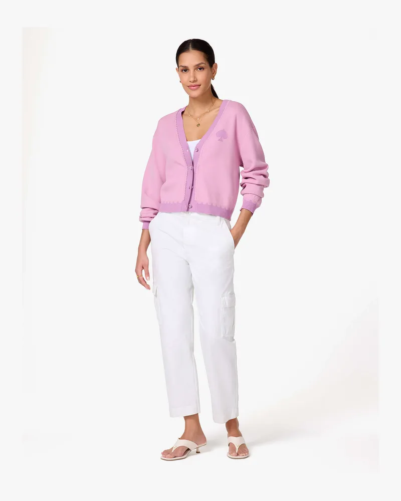 Kate Spade Cardigan Mit Spade-Logo Und Muschelrand Multicolor