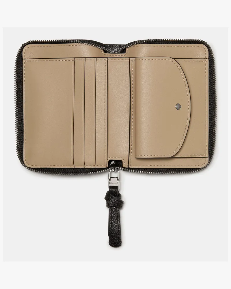 Kate Spade Kate Spade Loop Zip-Rundum-Geldbörse für Frauen in Schwarz | Leder Schwarz