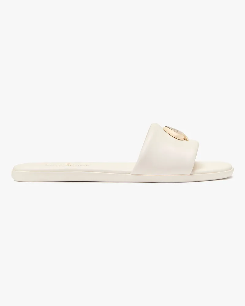 Kate Spade Kendall Pantoletten Aus Glattem Leder Cream