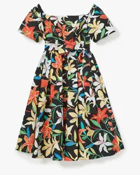 Kate Spade Summer Lilies Kleid, schulterfrei Multicolor