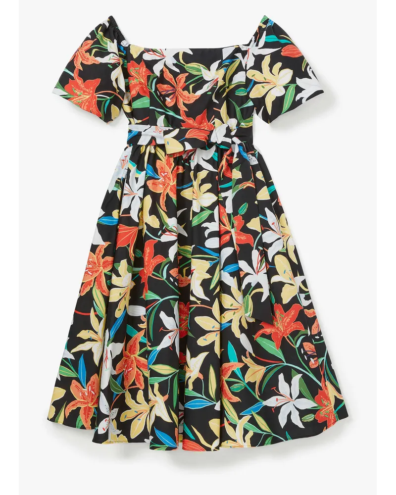 Kate Spade Summer Lilies Kleid, schulterfrei Multicolor