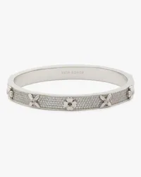 Kate Spade Heritage Bloom Armreif mit Scharnierverschluss Clear