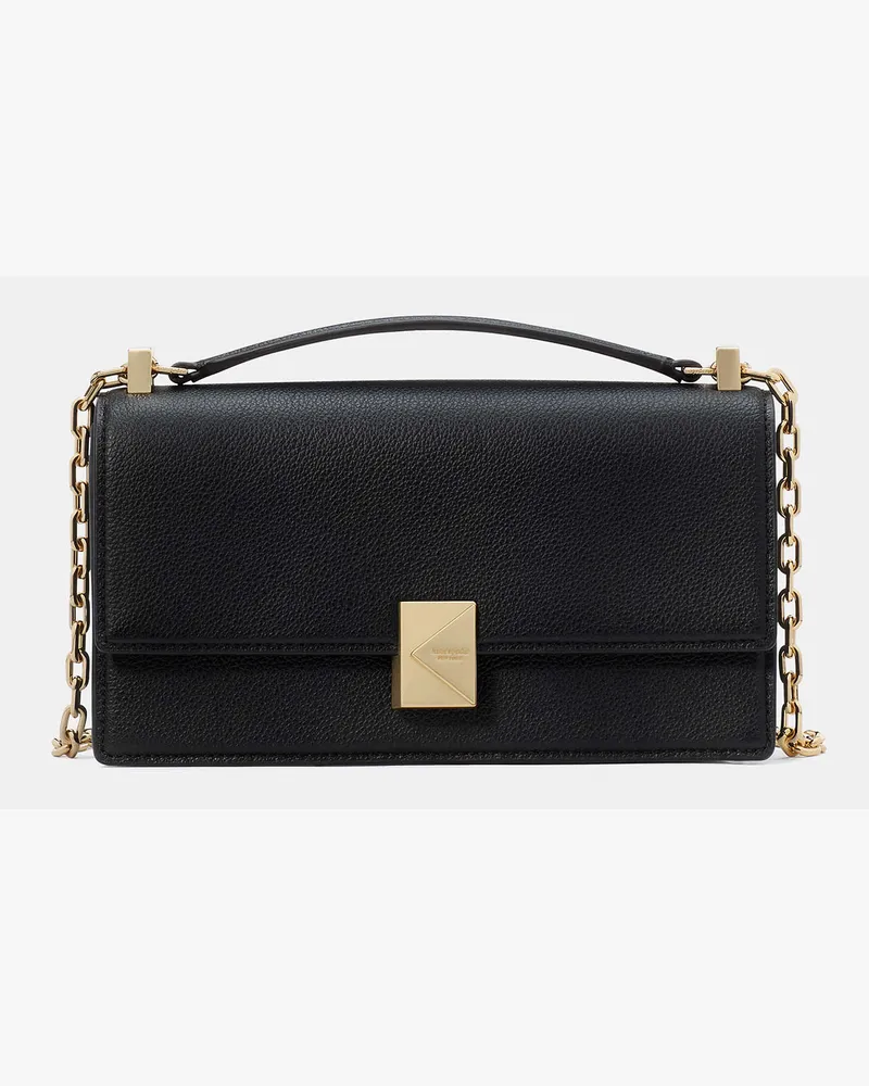 Kate Spade Kate Spade Deco Umhängetasche Umschlag Und Kette, Extraklein für Frauen in Schwarz | Leder Schwarz