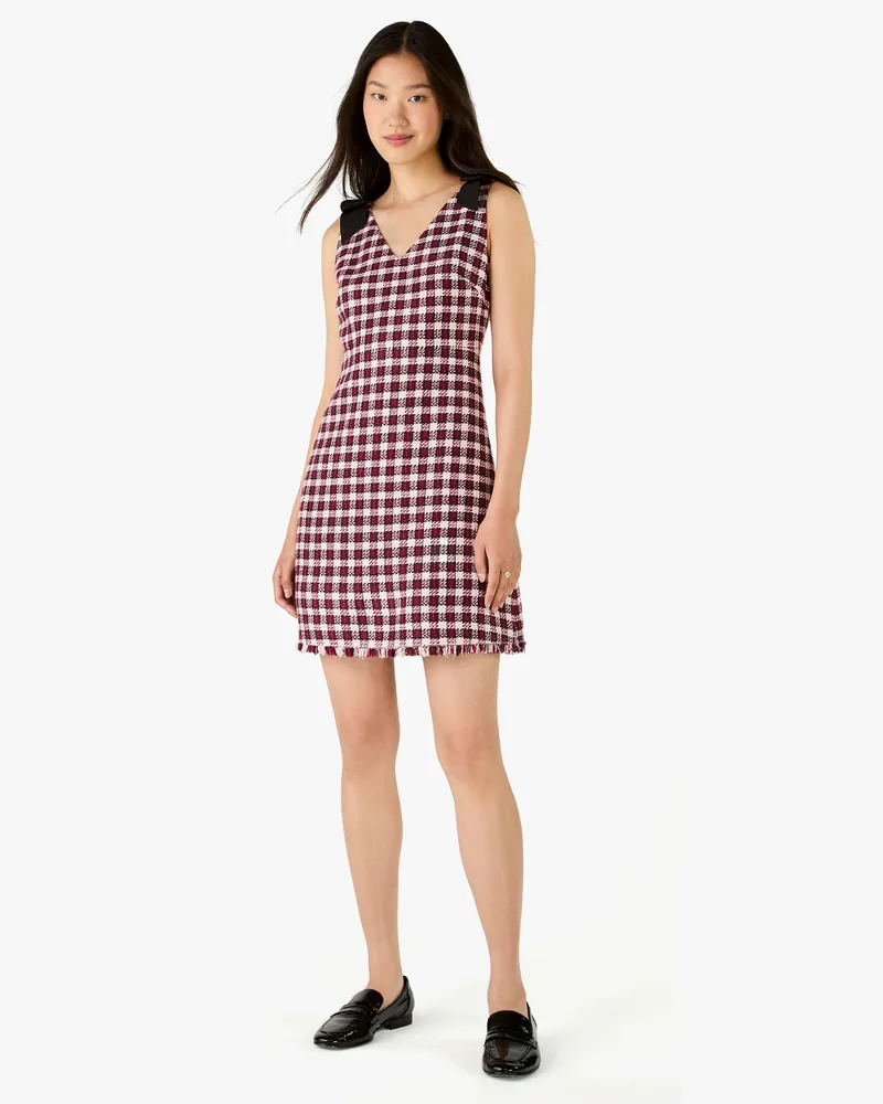 Kate Spade Kleid Aus Tweed Multicolor